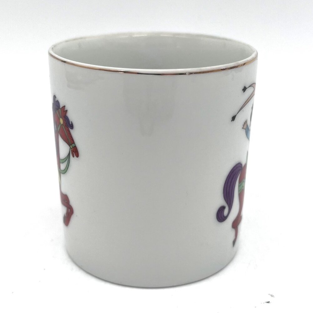 Vintage Lefton China Porcelain Childs Cup Carousel Horse Design 3397C Boy Girl - Picture 7 of 9